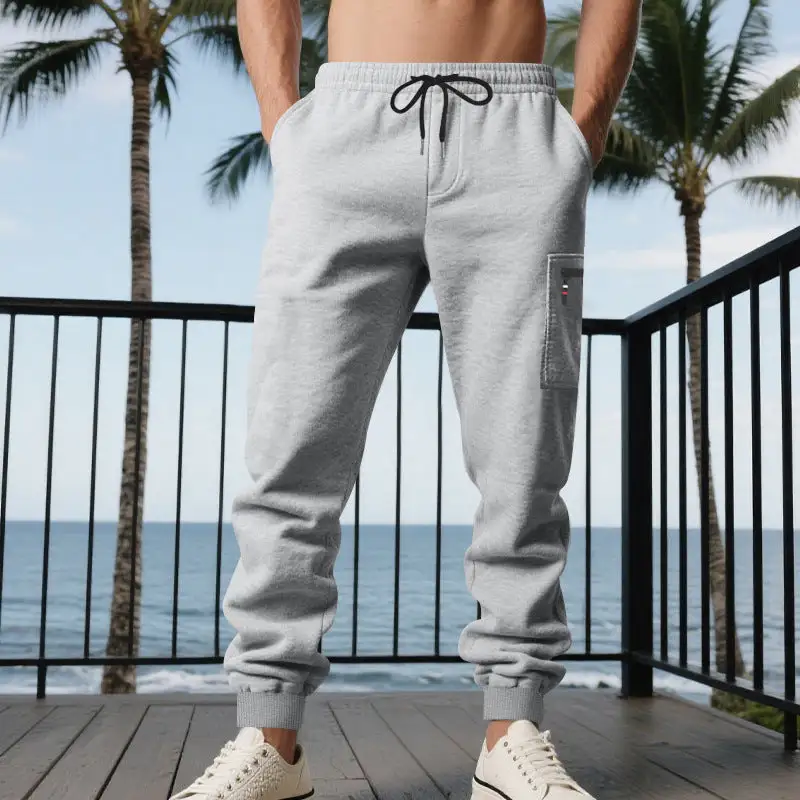 Men's Cargo Jogging Pants Waistband Pocket Cargo Pants