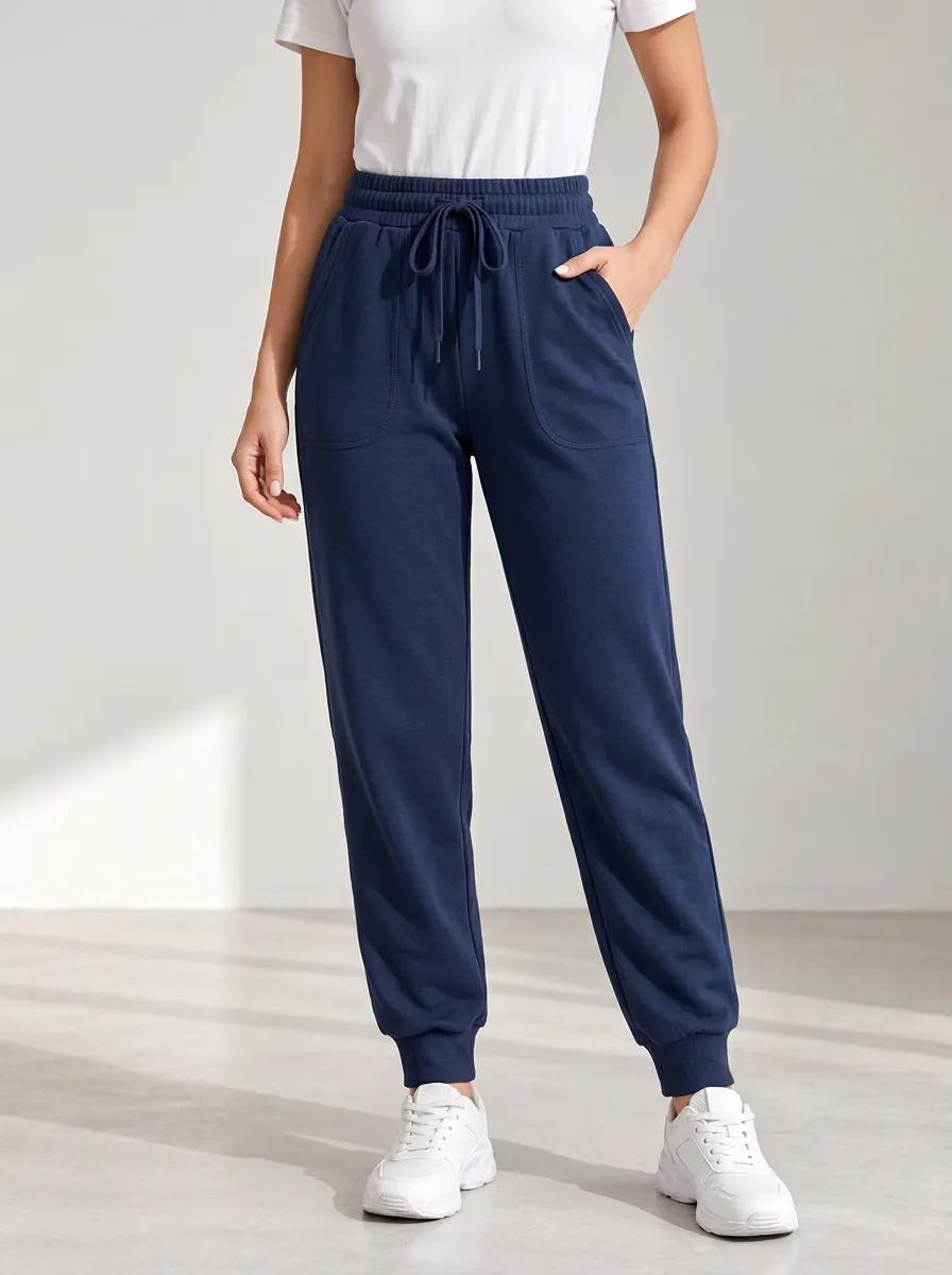 Women's Drawstring Elastic Waist Joggers