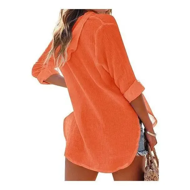 Women's Hooded Beach Cover Up Top