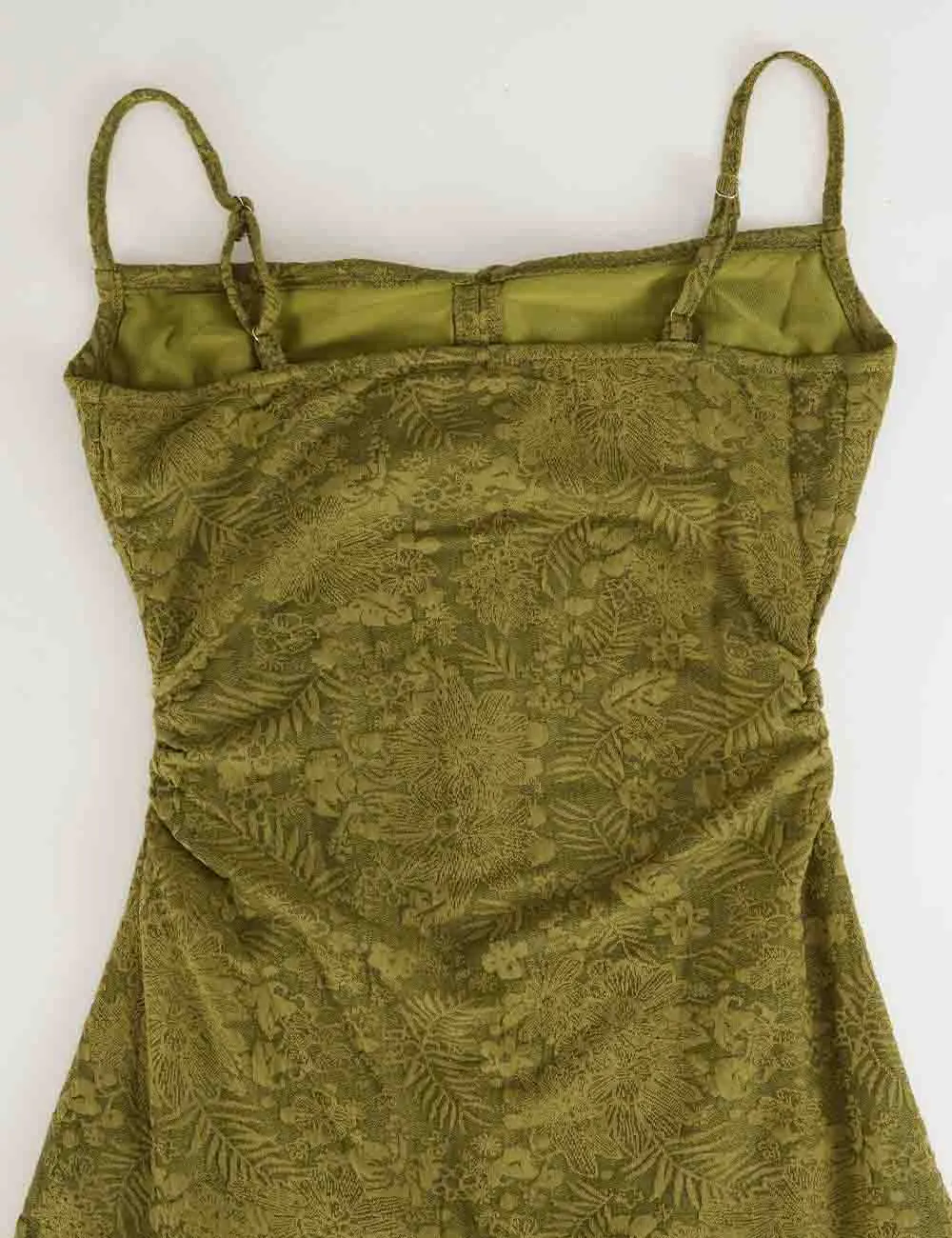 Jacquard Sleeveless Front Cami Mini Dress