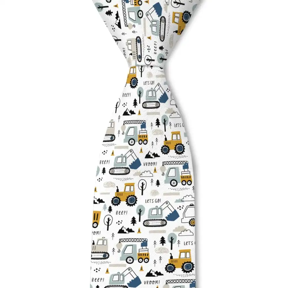 Tractor Novelty Pattern Necktie