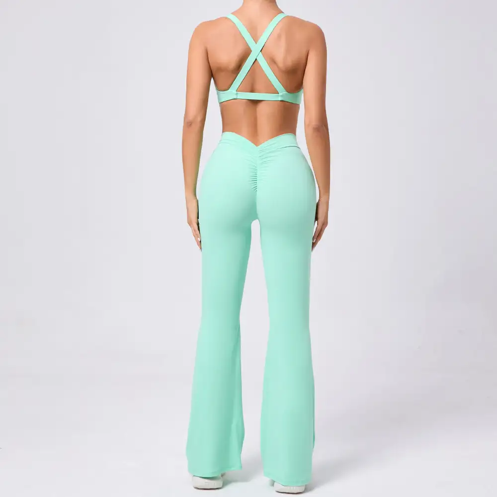 Brushed Quick-Dry Bra, Top and Trousers Active Set