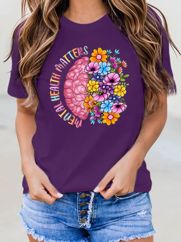 Women's Mental Health Matters Printed Tee