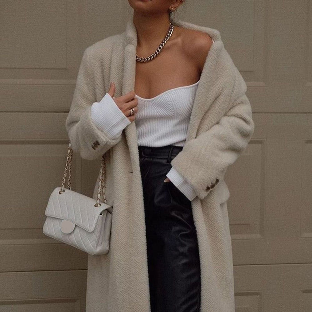 Square Neck Knitted Sweater