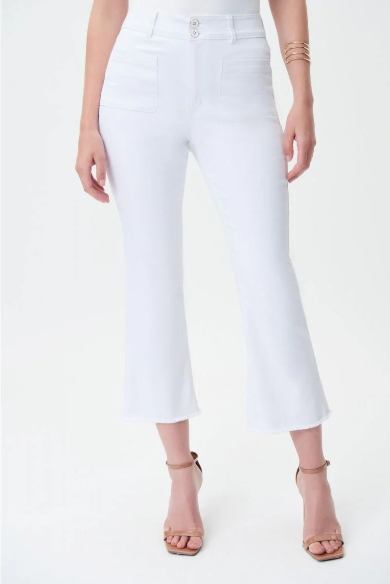 White Flared High - Waist Jeans