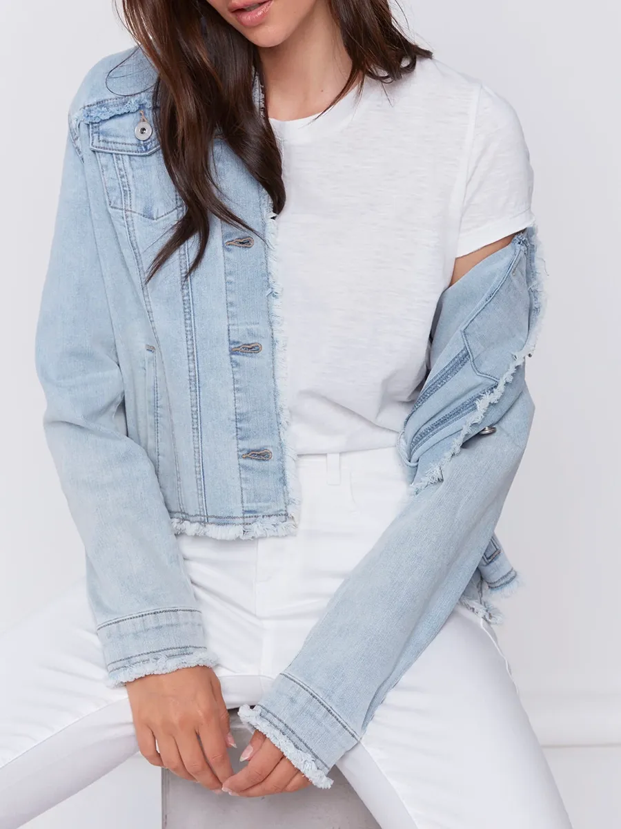 Women's Cotton Jacket With Multiple Pockets