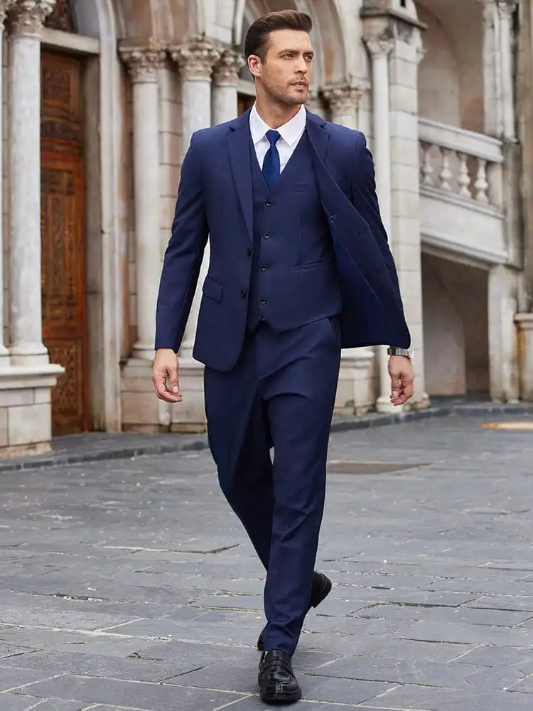 Notch Lapel Two Piece Suit Set