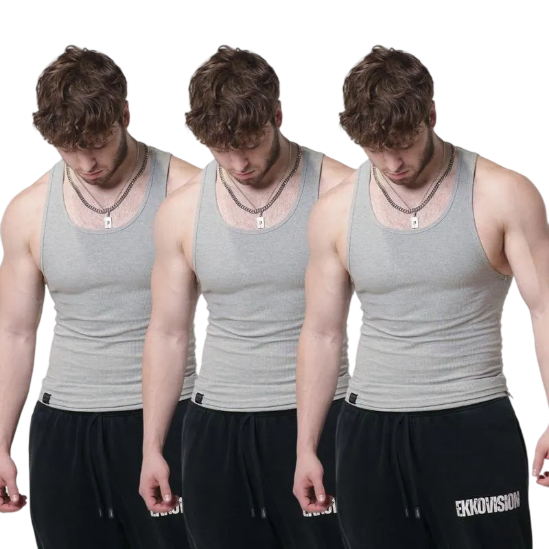 9PACK-Tank Top - Men's Shirt with Classic Design Fitness Wear Athletic Wear