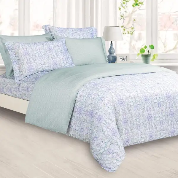 Clean-Lined Lyocell Fiber Woven Complete Bedding Set