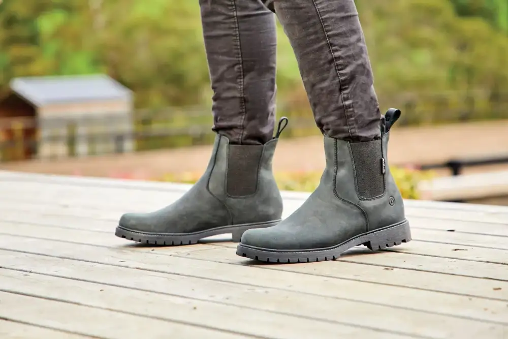 Refined Leather Comfort Riding Boots