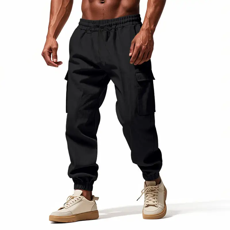 Men's Cargo Jogger Pants Utility Waistband Cargo Pants