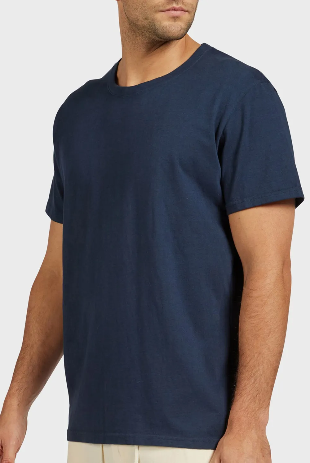 Navy Short Sleeve Crew Neck Tee