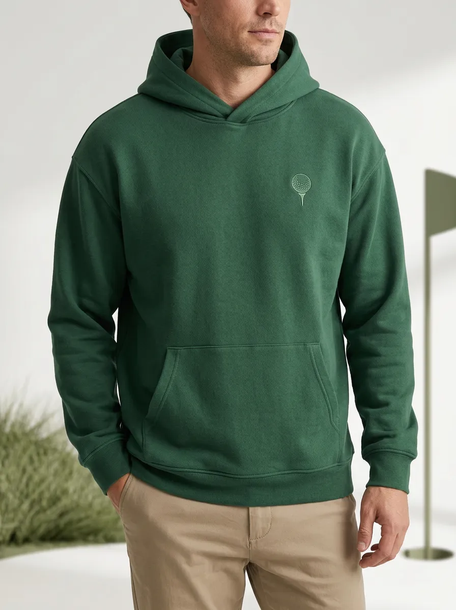 Sport Ball-On-Tee Golf Casual Hoodie