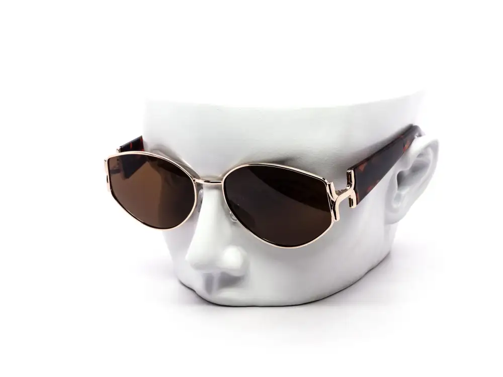 12-Pack Luxury Metal Oval Gradient Sunglasses