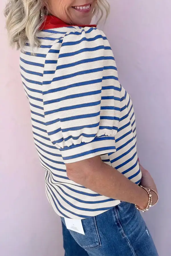 Layered Colorblock Polo Shirt