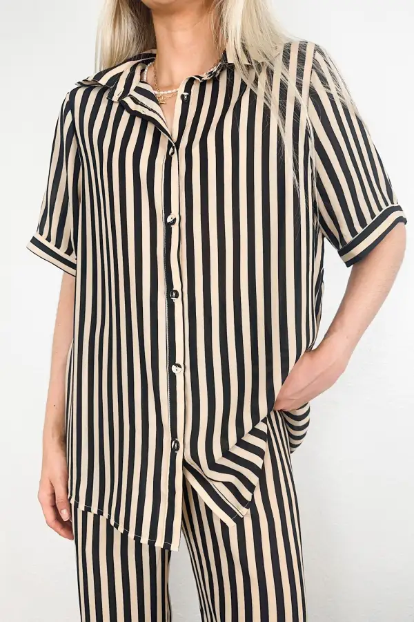 Soft Striped Pant Set