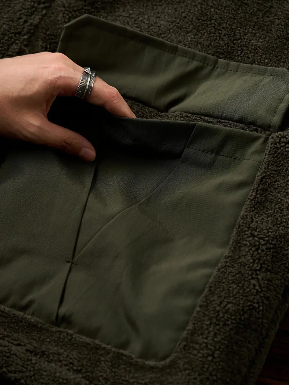 Men's Quilted Fleece Lined Casual Jacket