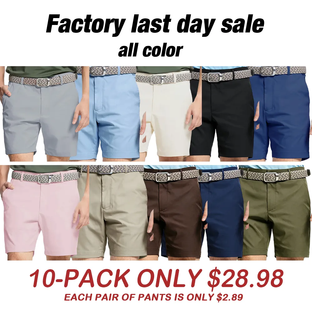 ✨ Quick Dry Golf Shorts | Stretch Waist & Moisture Wicking Fabric