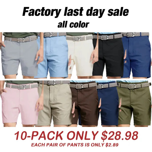 ✨ Quick Dry Golf Shorts | Stretch Waist & Moisture Wicking Fabric