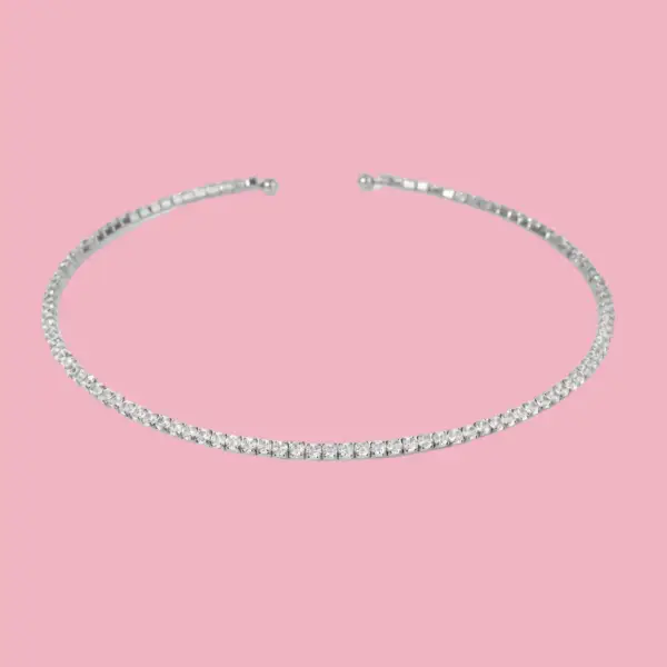 Modern Refined Tennis Necklace
