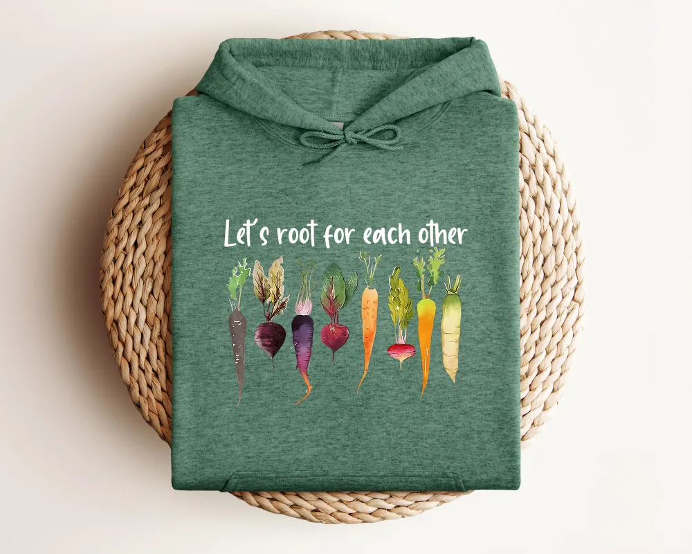 Garden Motto Graphic Pullover Hoodie