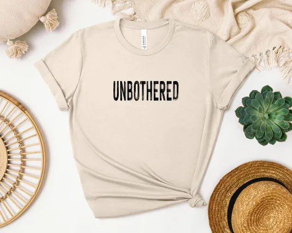 Unbothered Motto Graphic Everyday Tee