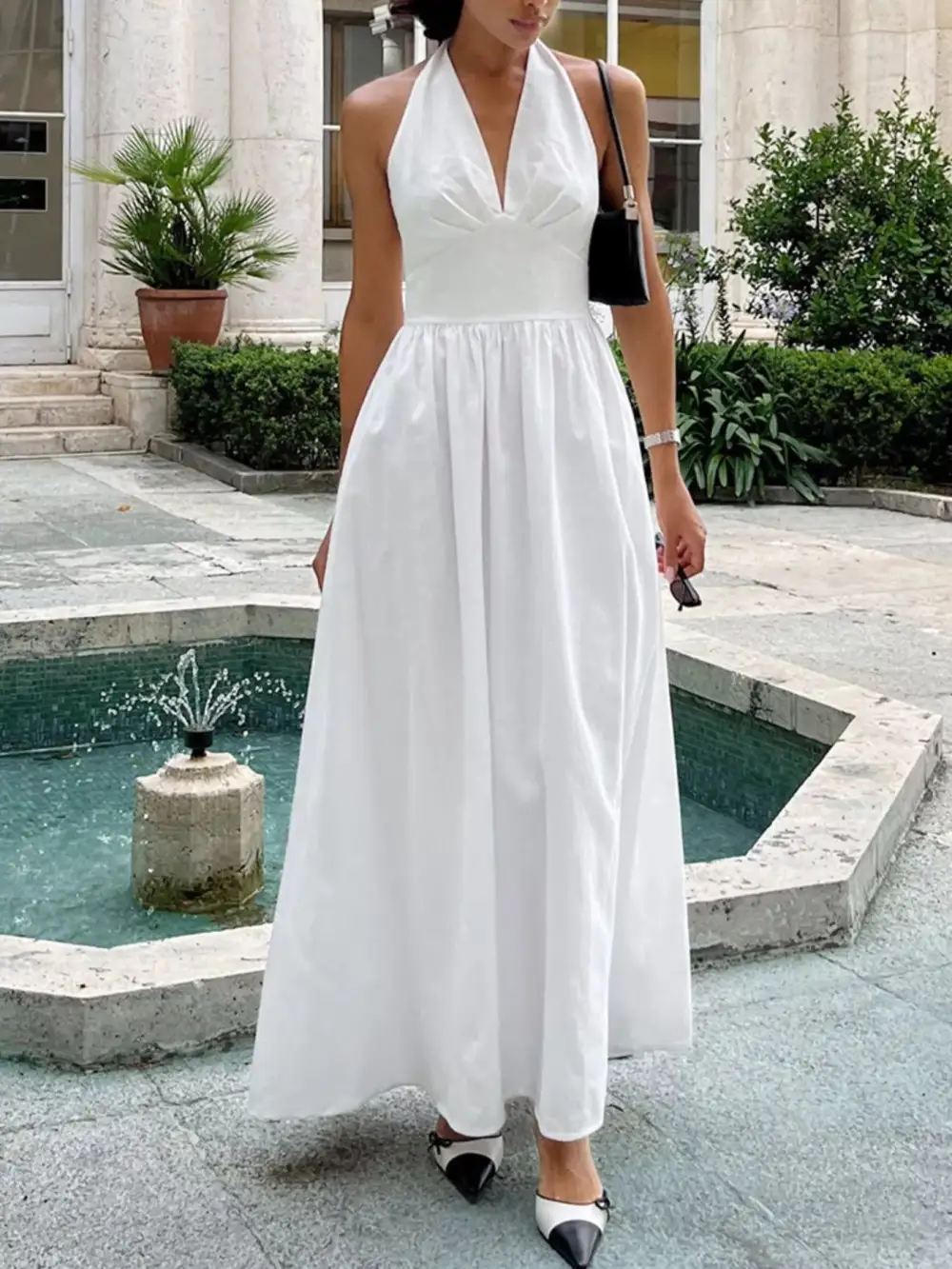 Smooth Finish Halter Maxi Dress