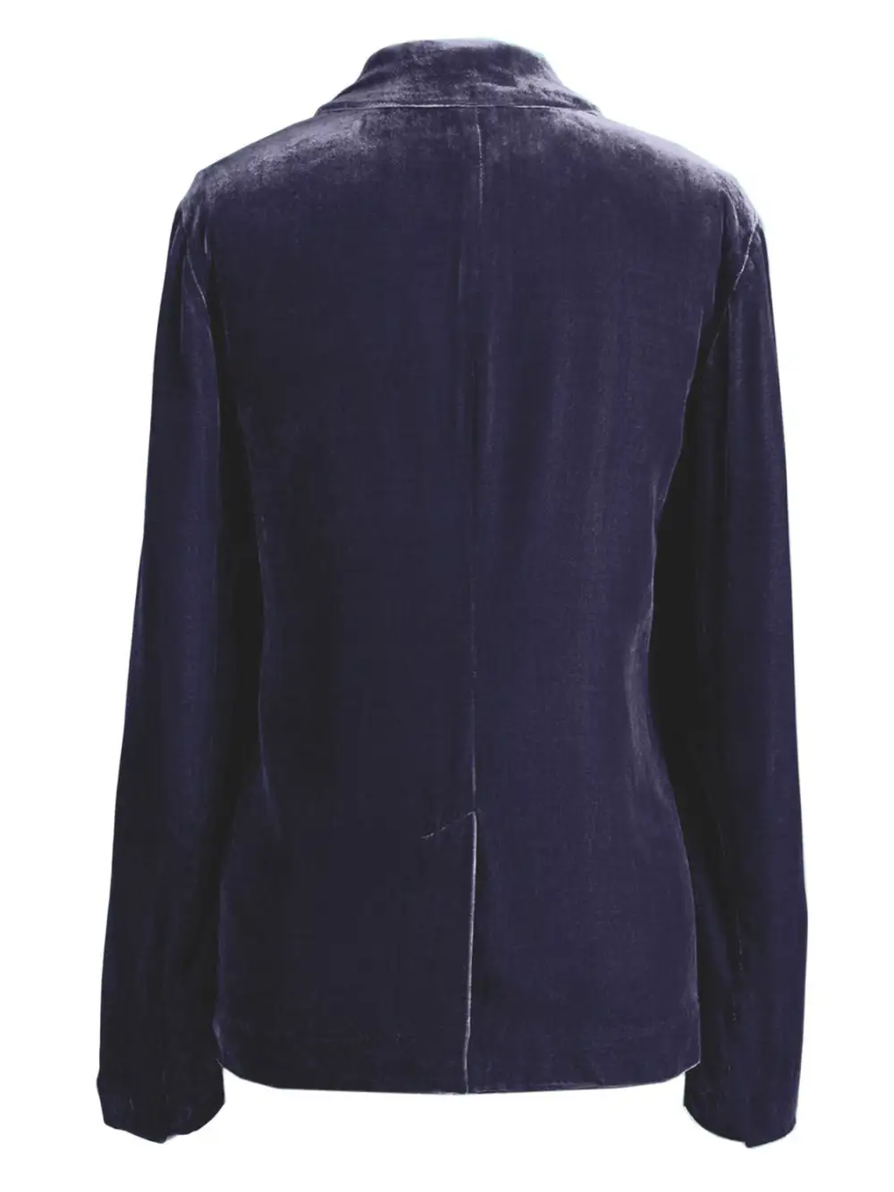 Refined Button-Up Lapel-Collar Blazer