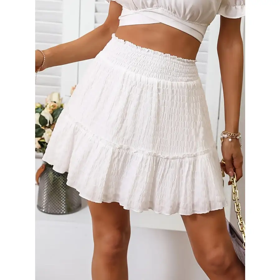 Frill Tiered Mini Skirt