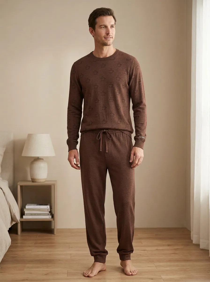 Modern Shape Classic Men's Pajama Set