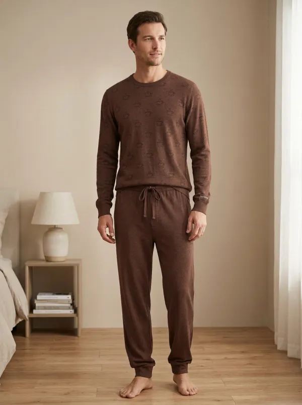 Modern Shape Classic Men's Pajama Set