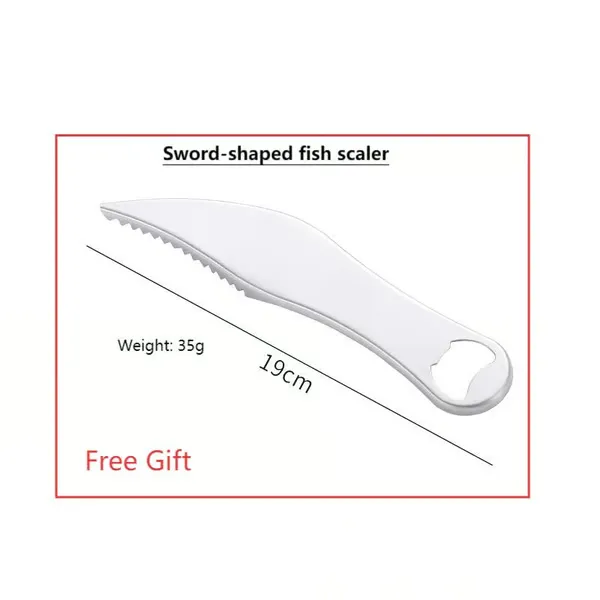 🐟2-in-1 Stainless Steel Fish Scaler + Ginger Grater