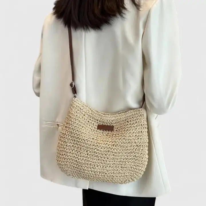 Panel Front Twill Handbag