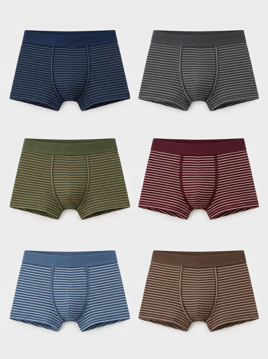 Men's Harbor Stripe Boxer Briefs 6-Pack