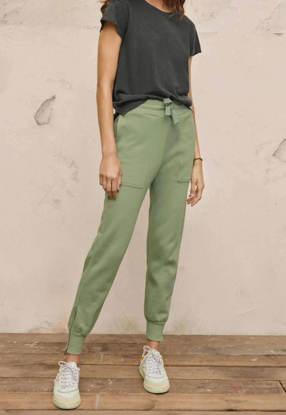 Jersey joggers Organic cotton fleeceback