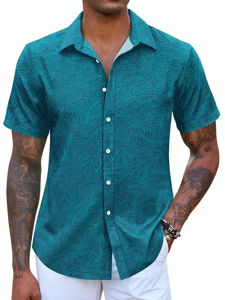 Casual Hawaiian Printed Vacation Shirt