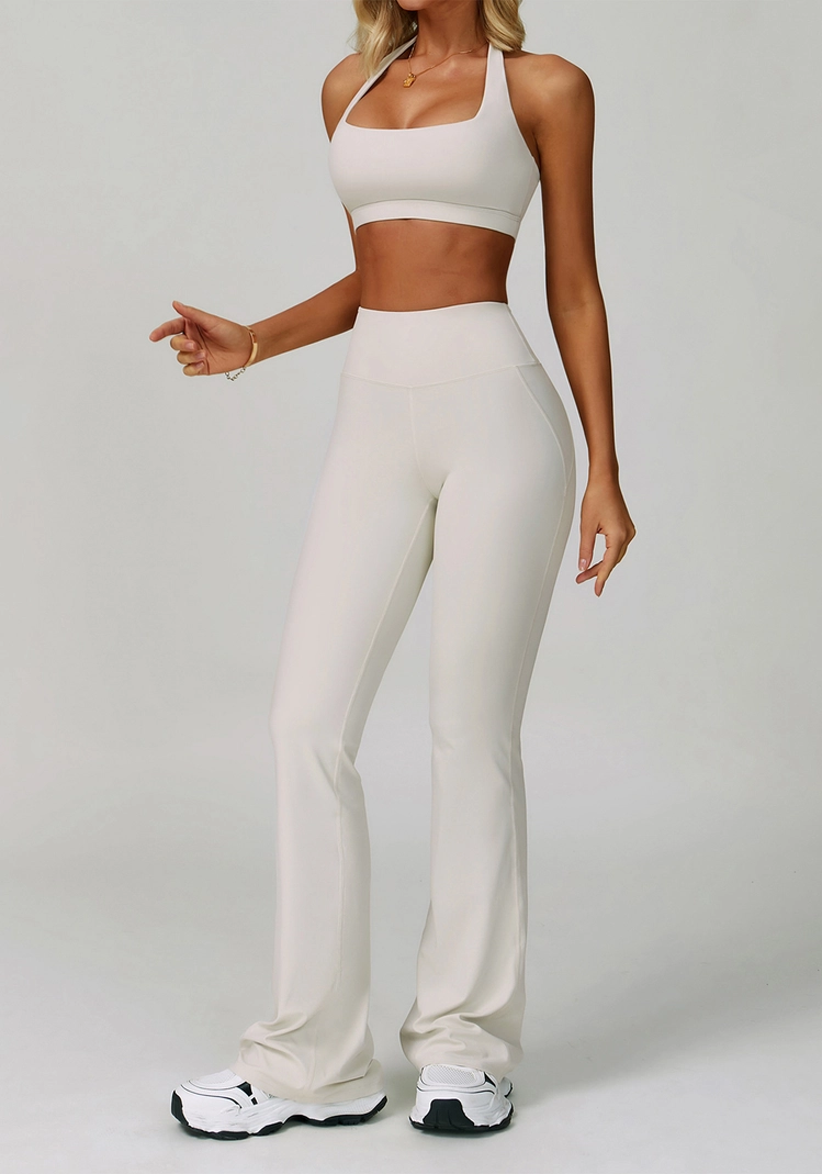 Cross Back Flare Leg Yoga Set