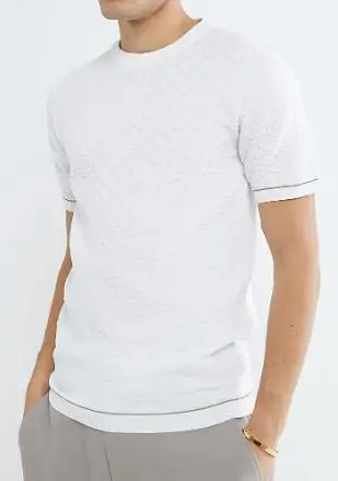 Men's Grey Slim Fit Short Sleeve T-Shirt
