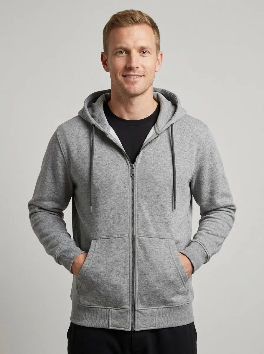Training Zip-Up Hooded Essential Men's Sport Jacket