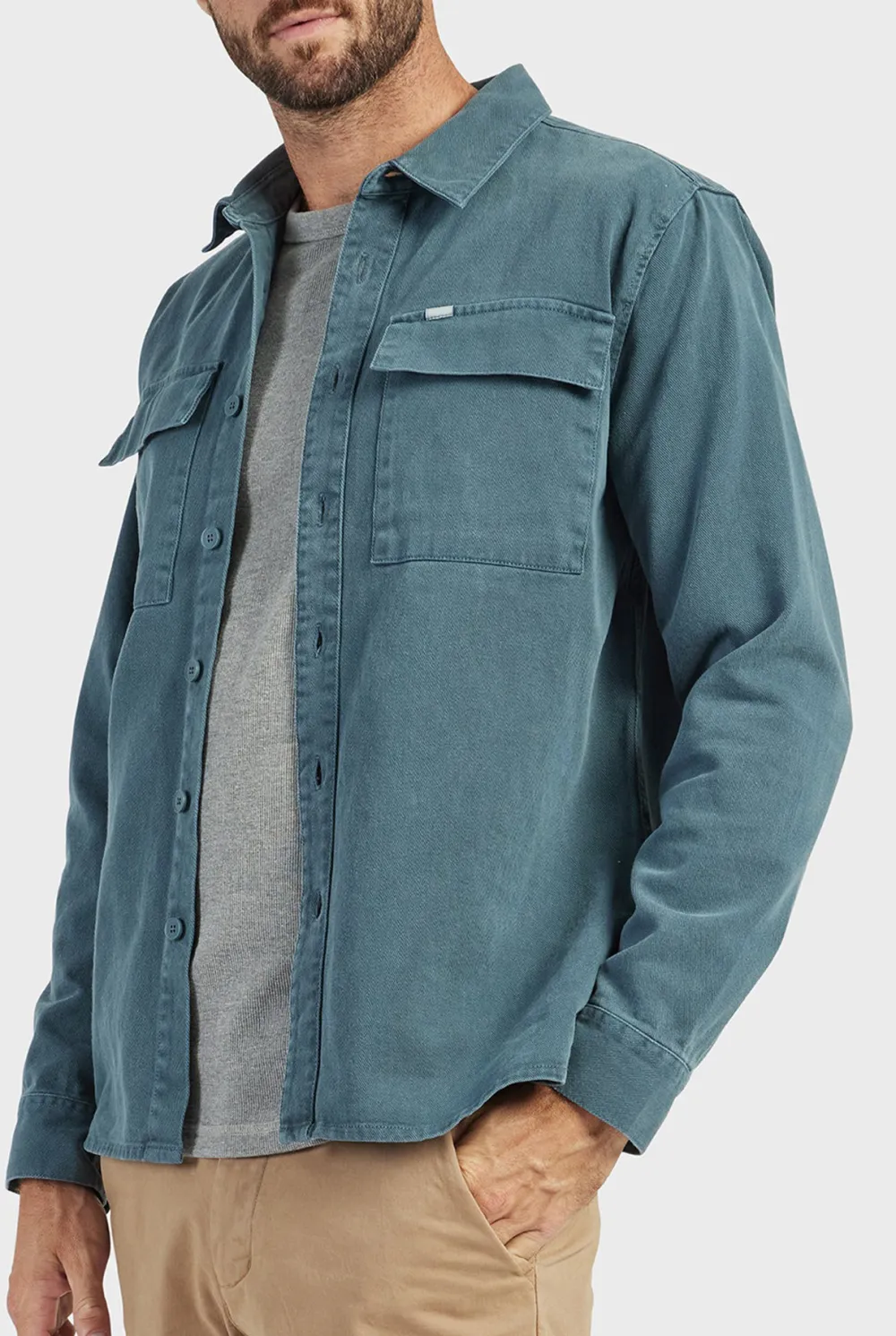 Essential Overshirt-Aloe beige