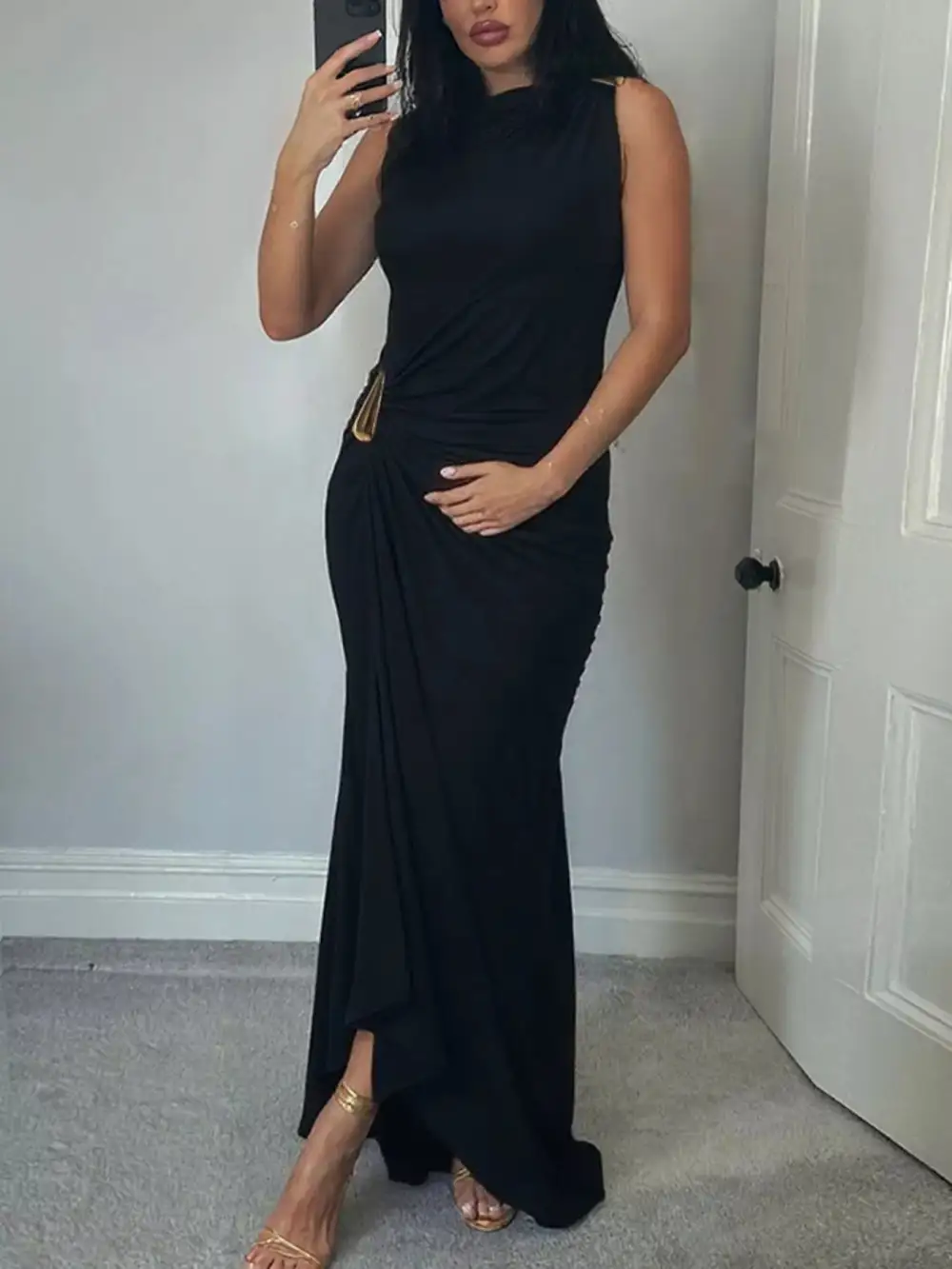 Easy Fit Sleeveless Maxi Dress