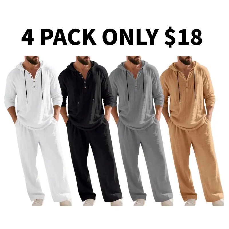 Men’s Hoodie & Jogger Set Casual Loungewear 2-Piece Set
