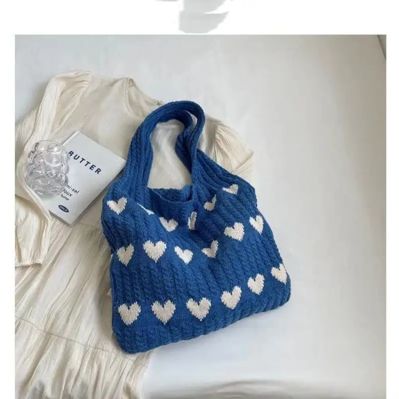 Crochet Tote Bag Small Fresh Simple Knitted Bag
