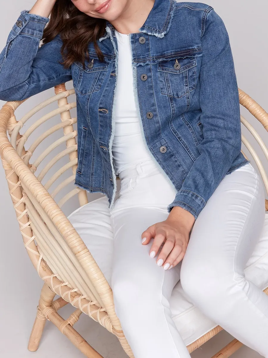 Women's Cotton Jacket With Multiple Pockets