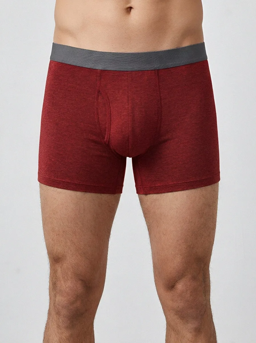 Comfort Boxer-Brief Heathered Men's Three-Pack Boxer Briefs