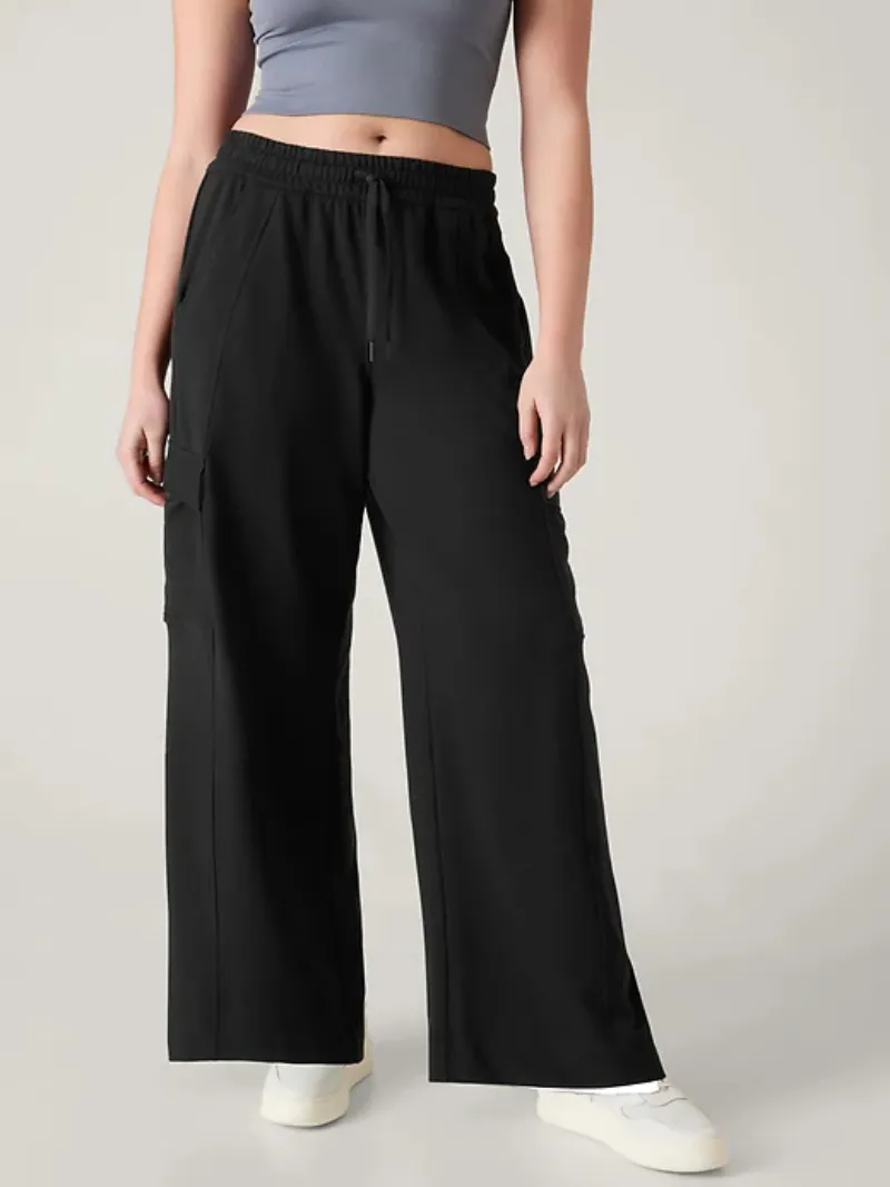 Wide-Leg Cargo Pants For Edgy Casual Style