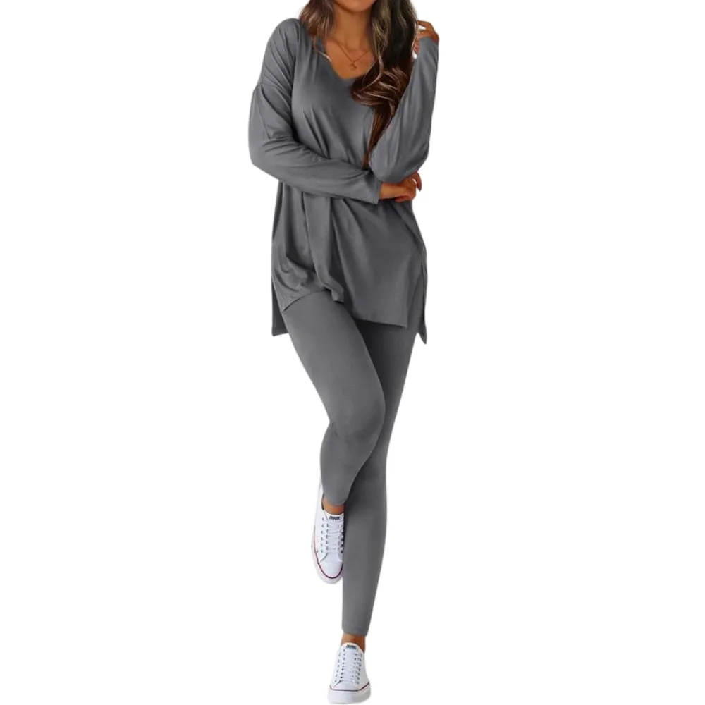 Women’s Casual Two-Piece Sets Airport Travel Outfit Workout Clothing