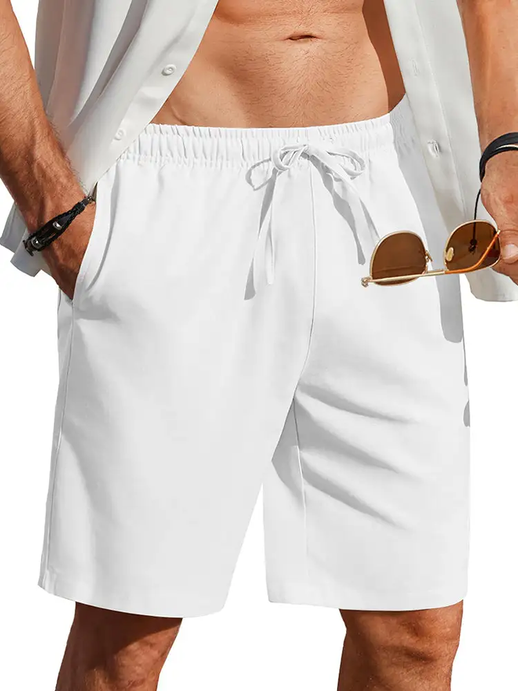 Men's Casual Linen Blend Shorts