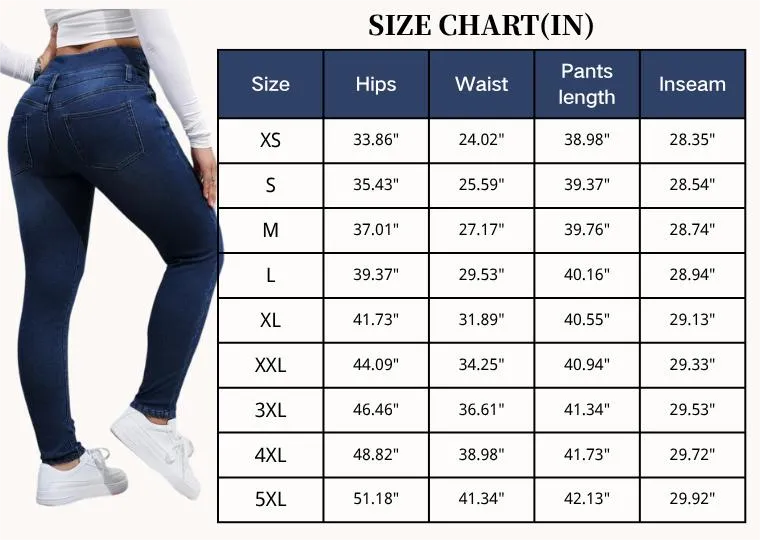 Women's High Elasticity Fleece Lined Thick Denim Jeans&Comfortable Slimming Jeans