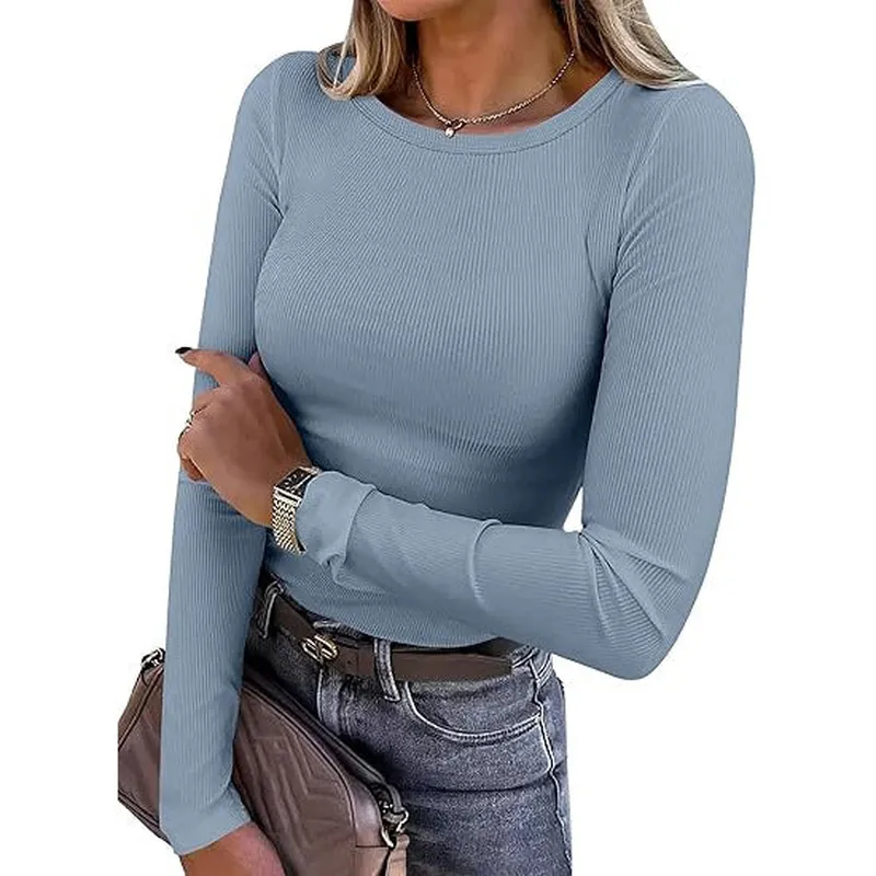 Women's Ribbed Long Sleeve Top